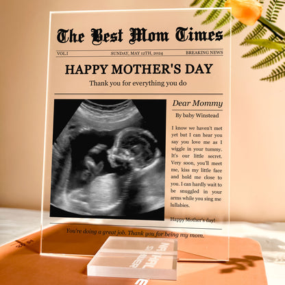 Personalized Plaque: The Best Mom Times – Happy Mother’s Day