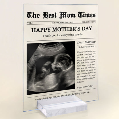 Personalized Plaque: The Best Mom Times – Happy Mother’s Day