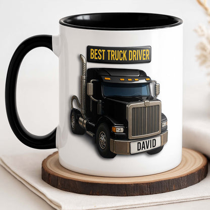 Personalized Custom Best Truck Driver Mug - Gift For A Special Truck Driver