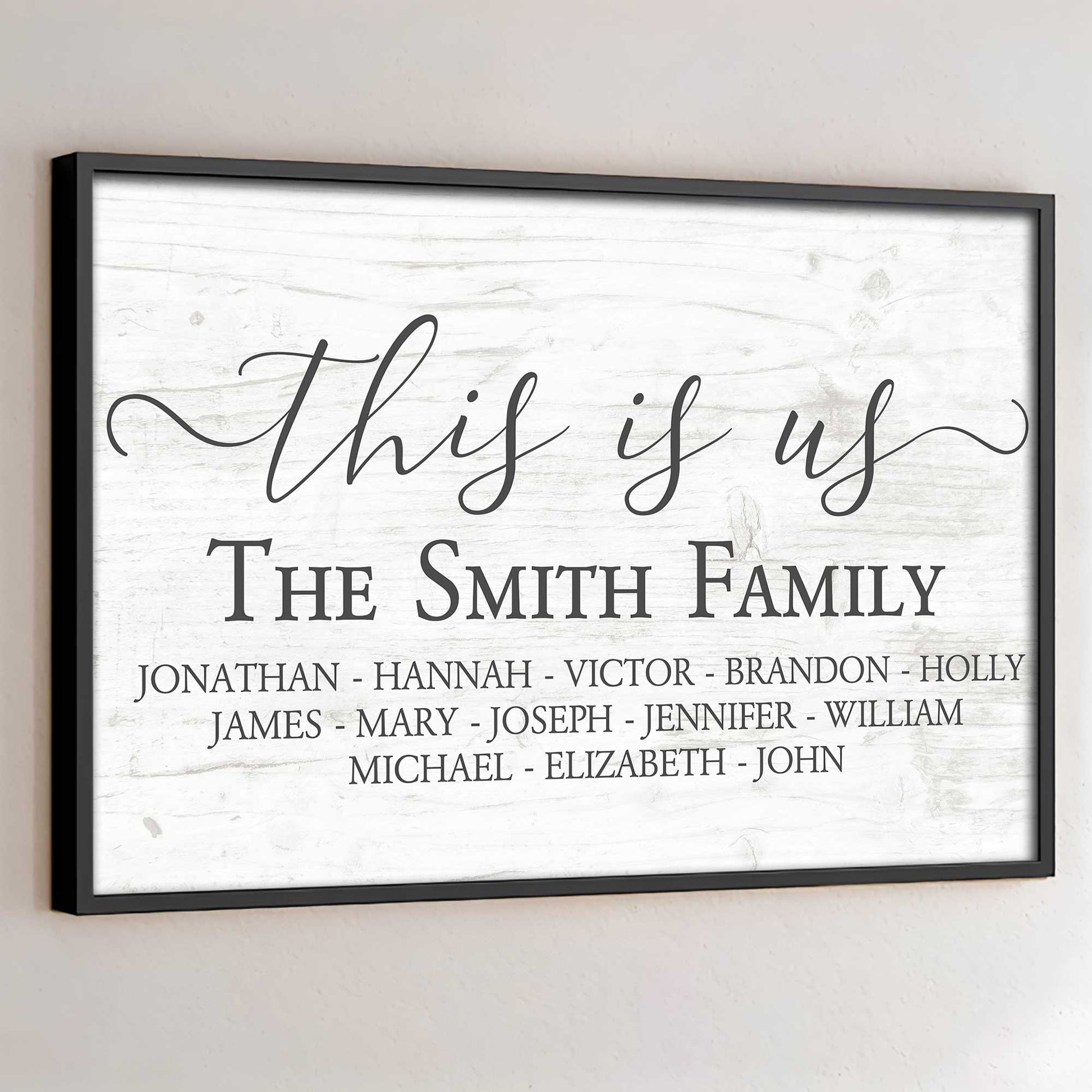 This Is Us, Elegant Family Name Display