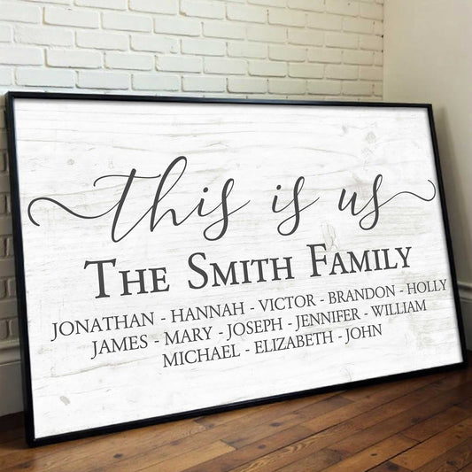 This Is Us, Elegant Family Name Display