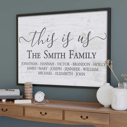 This Is Us, Elegant Family Name Display