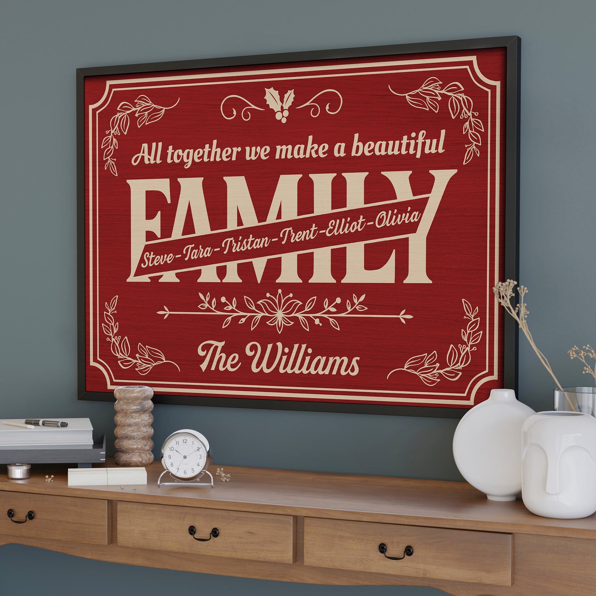 All Together We Make A Beautiful Family, Floral Design