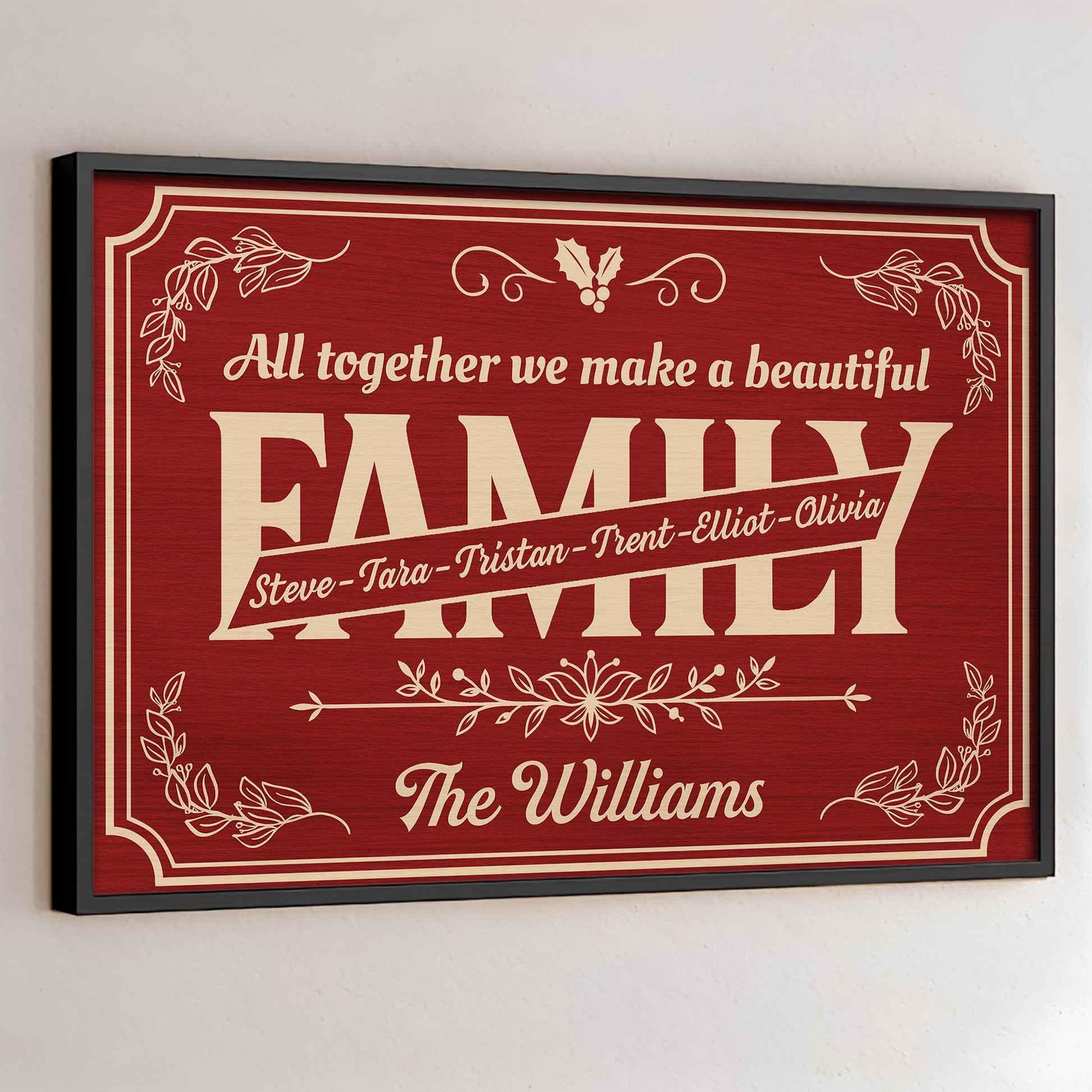 All Together We Make A Beautiful Family, Floral Design