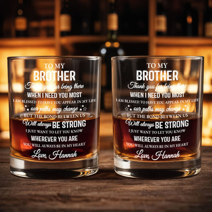 To My Brother, Thank You For Being There, Text Design