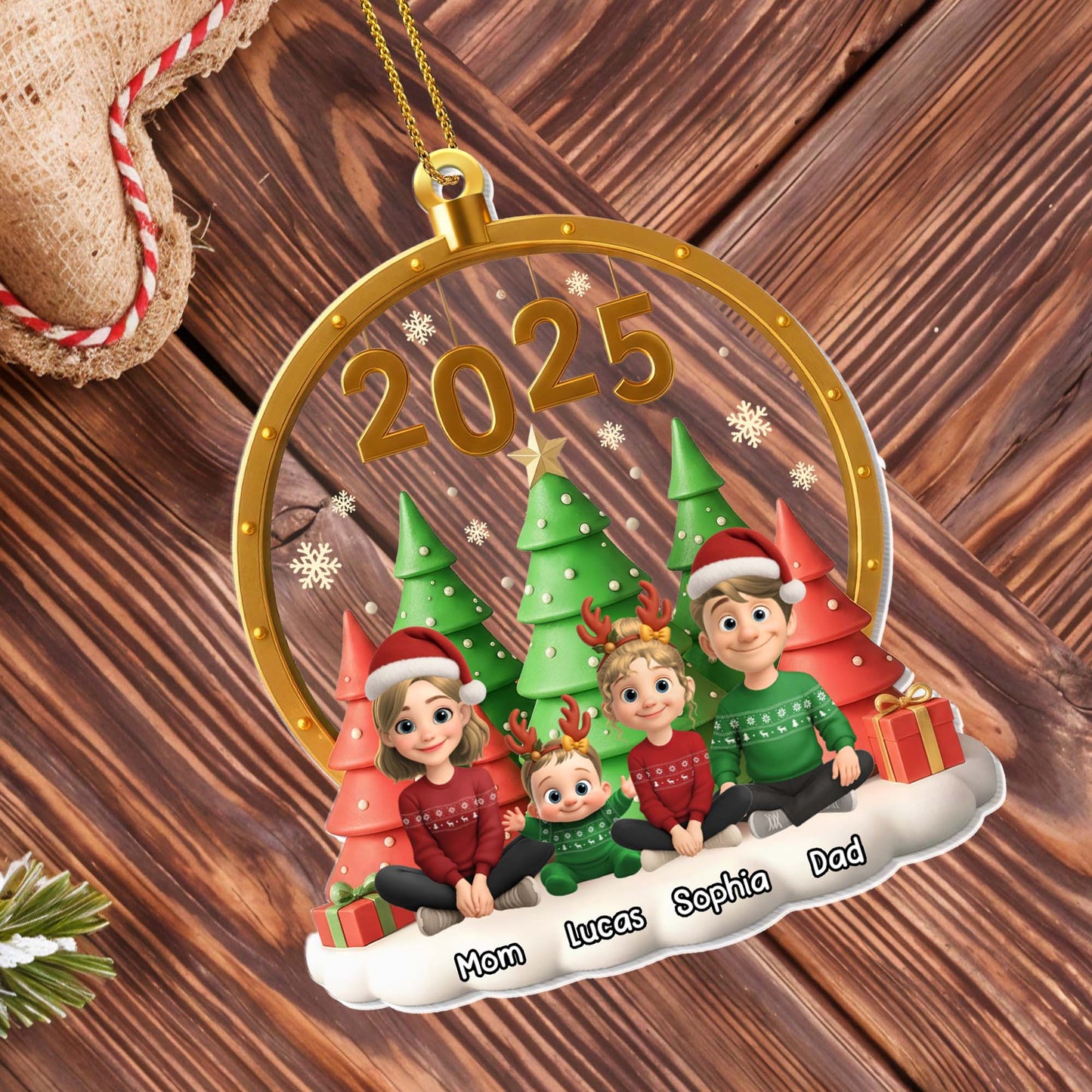 Celebrate Your Family's Unique Christmas Spirit Ornament