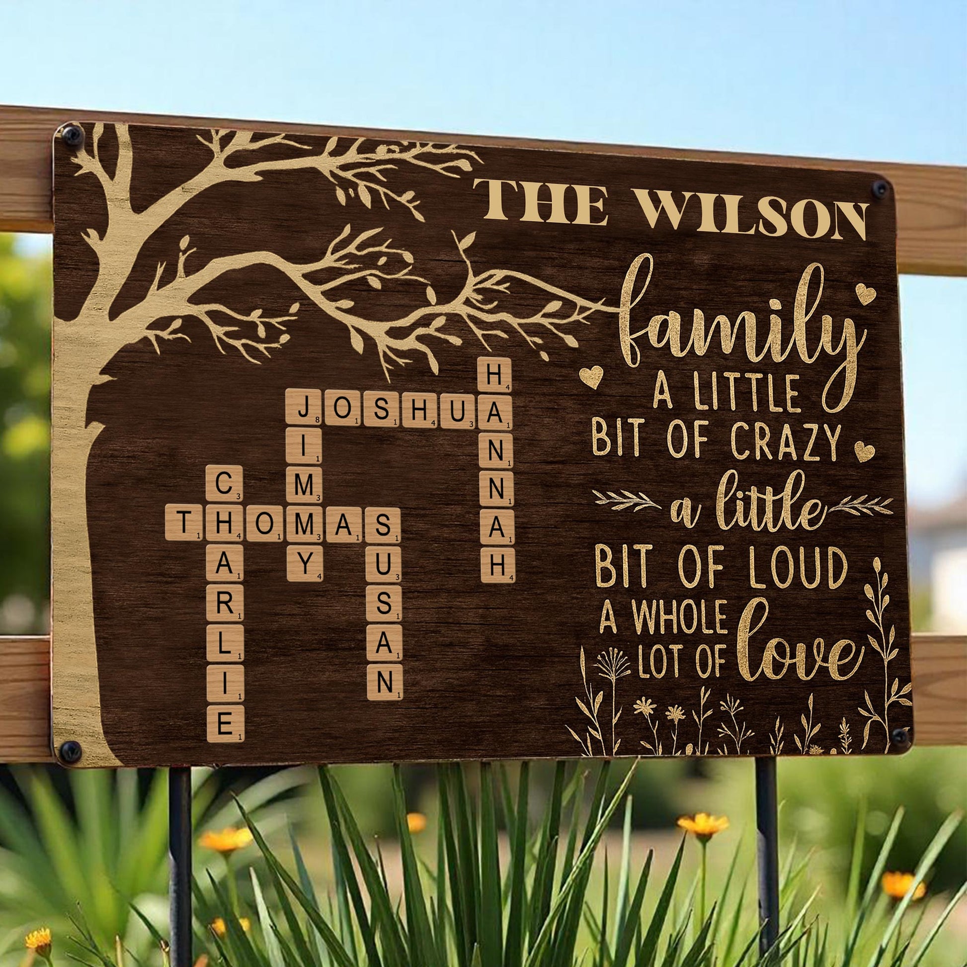 A Little Bit Of Crazy And Love Family Tree Design
