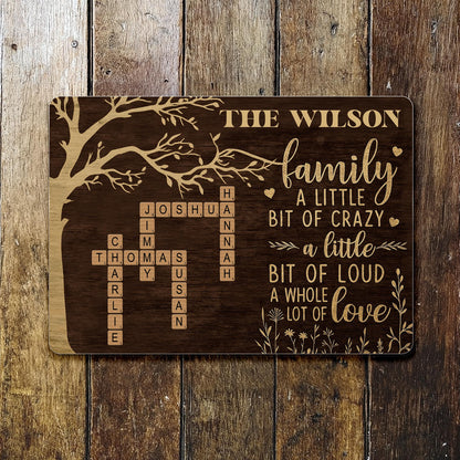 A Little Bit Of Crazy And Love Family Tree Design
