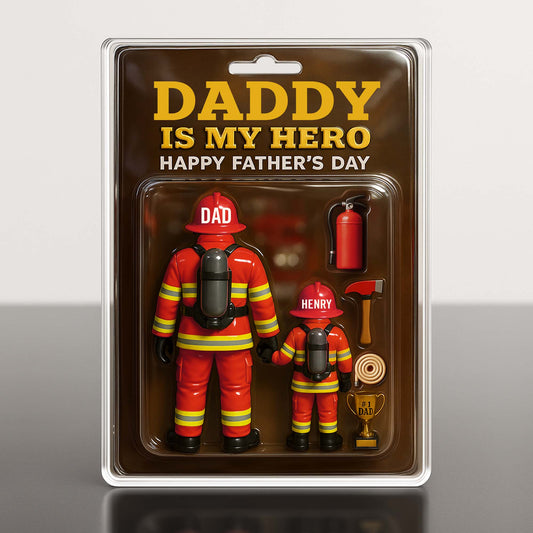 Daddy Is My Hero - Personalized Firefighter Acrylic Plaque