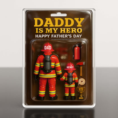 Daddy Is My Hero - Personalized Firefighter Acrylic Plaque