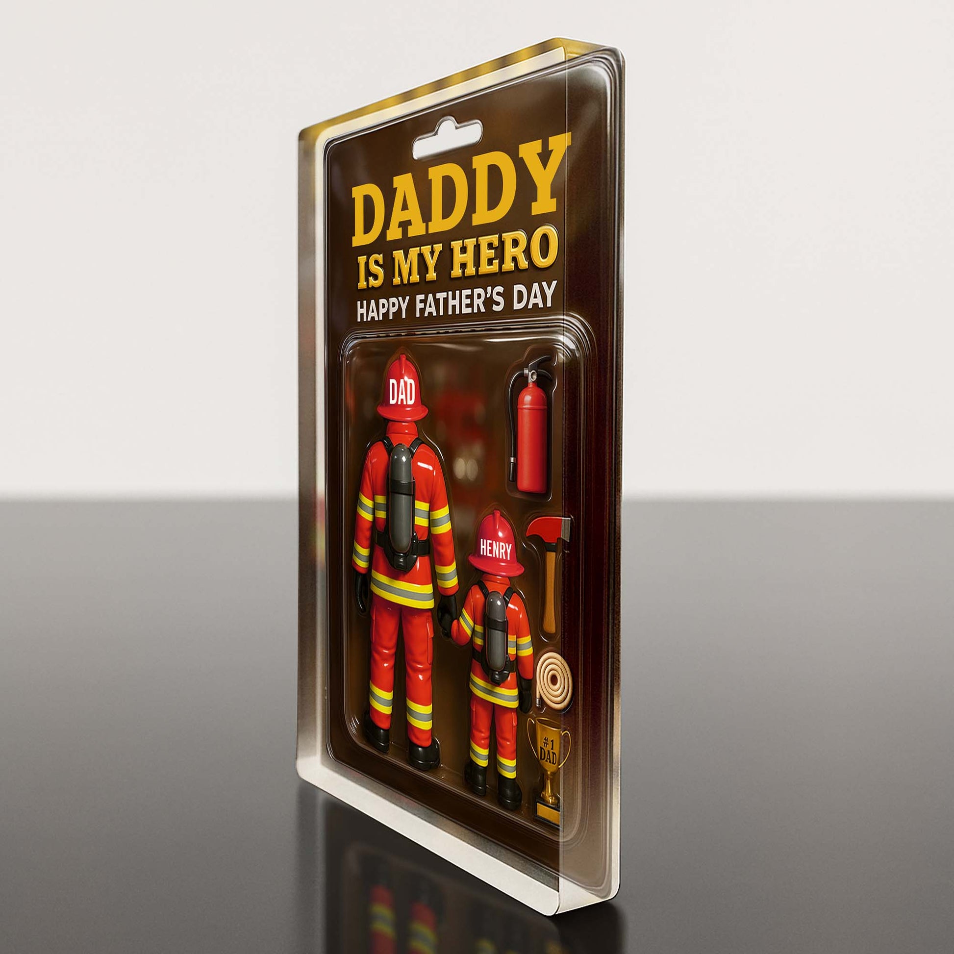 Daddy Is My Hero - Personalized Firefighter Acrylic Plaque