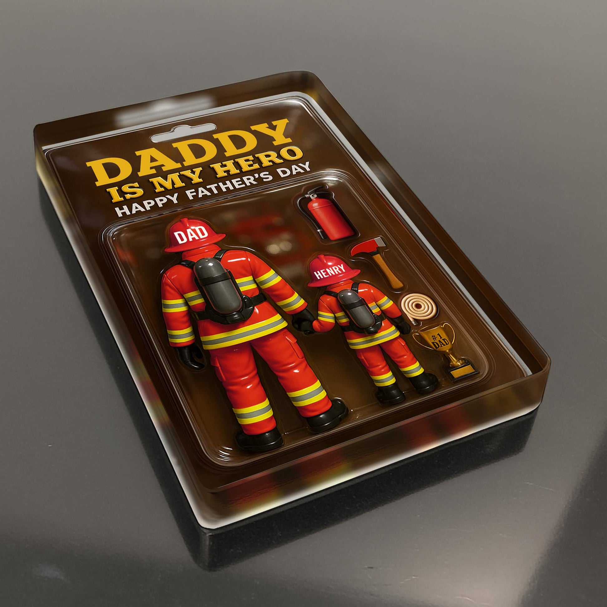 Daddy Is My Hero - Personalized Firefighter Acrylic Plaque