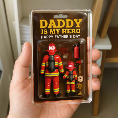 Daddy Is My Hero - Personalized Firefighter Acrylic Plaque