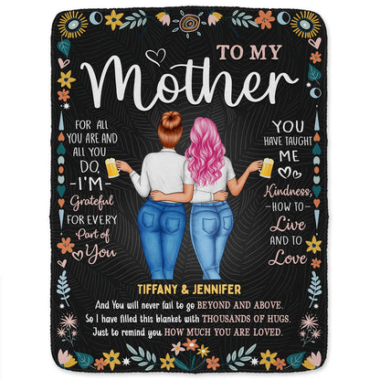 To My Mom - Gift For Mother - Personalized Fleece Blanket, Sherpa Blanket