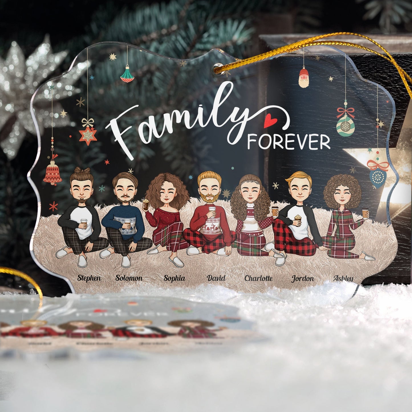 Family Forever - Personalized Acrylic Ornament