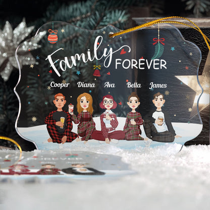 Family Forever (New Version) - Personalized Acrylic Ornament