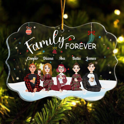 Family Forever (New Version) - Personalized Acrylic Ornament