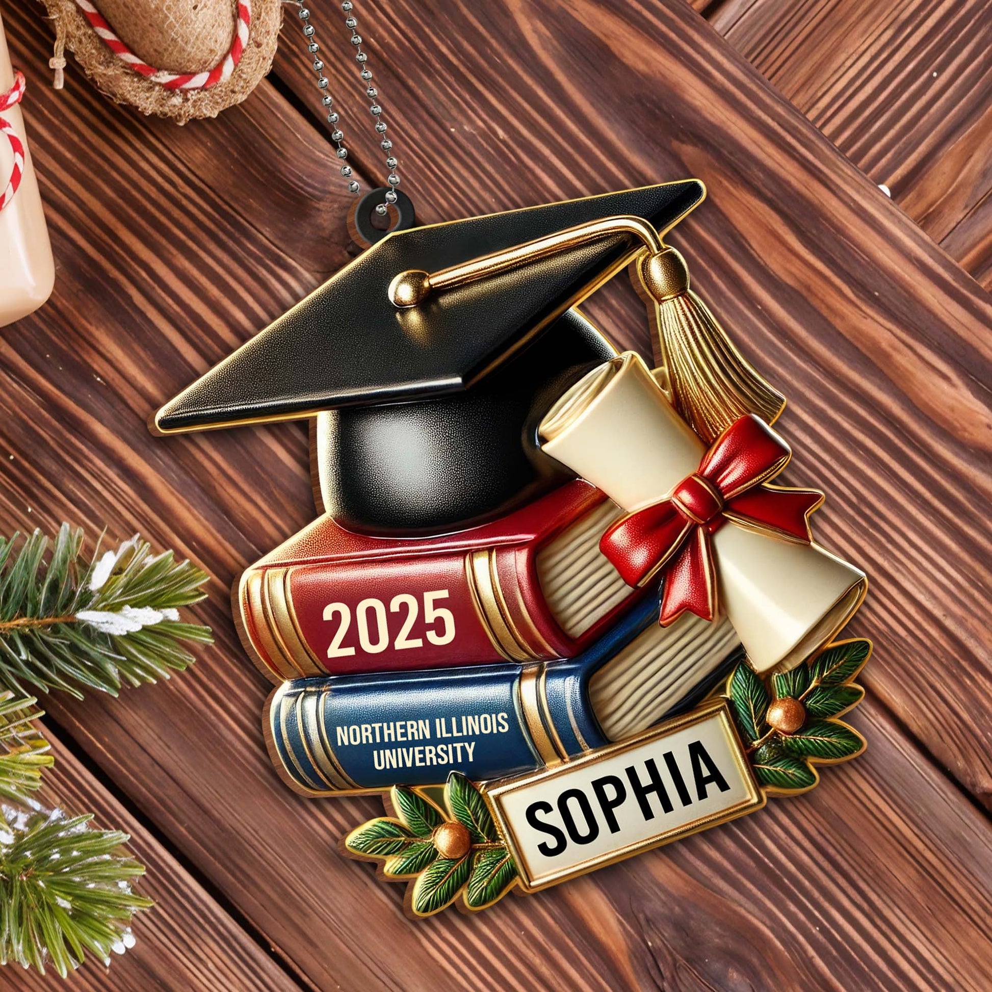 Celebrate Academic Excellence, Graduation Cap, Books and Diploma