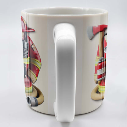 Personalized Firefighter Coffee Mug personalization view for Dad
