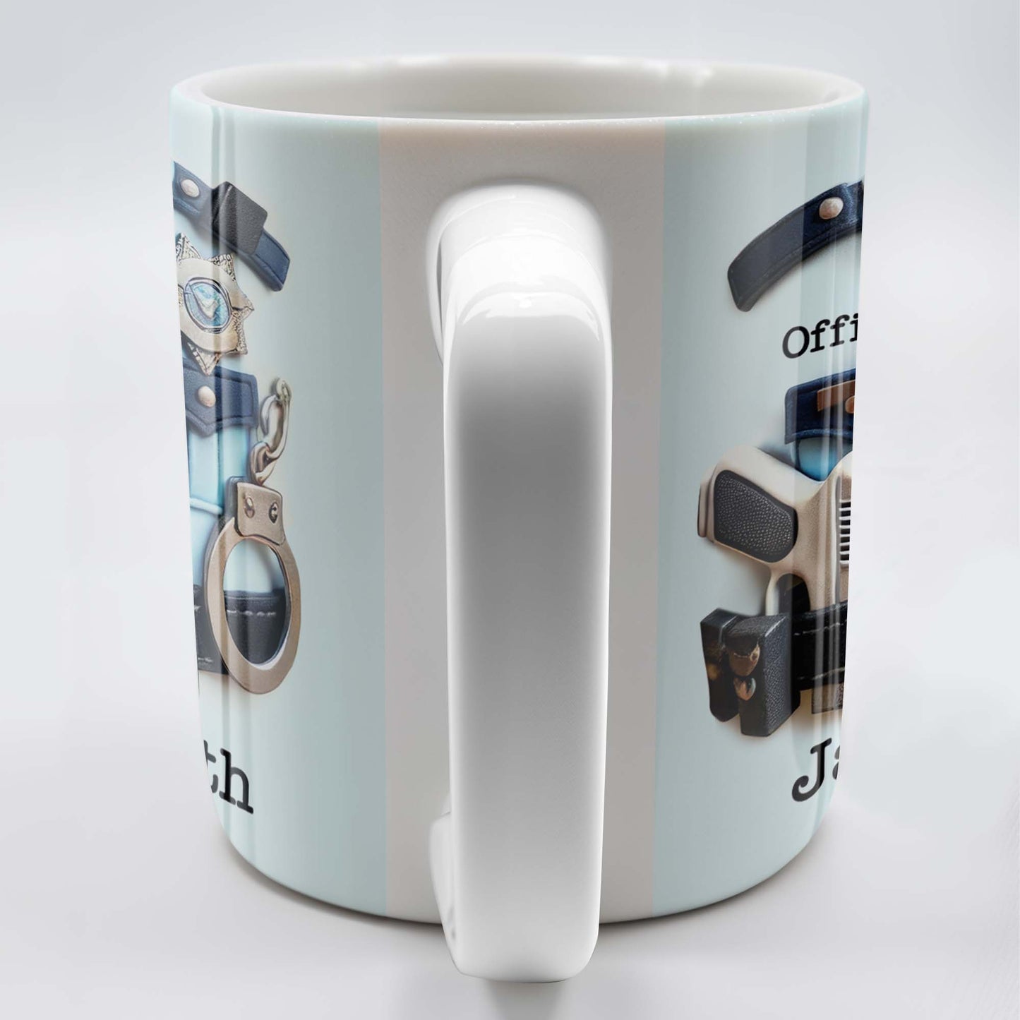 Custom Police Officer Mug personalization view for Military / Veteran