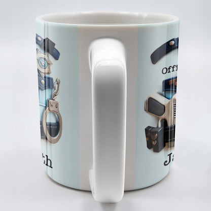 Custom Police Officer Mug personalization view for Military / Veteran