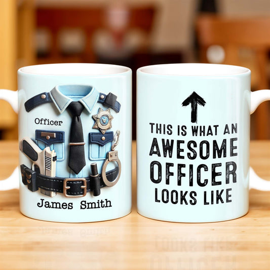 This Is What An Awesome Officer Looks Like - Personalized Custom Coffee Mug