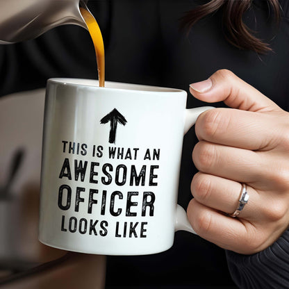 This Is What An Awesome Officer Looks Like - Personalized Custom Coffee Mug
