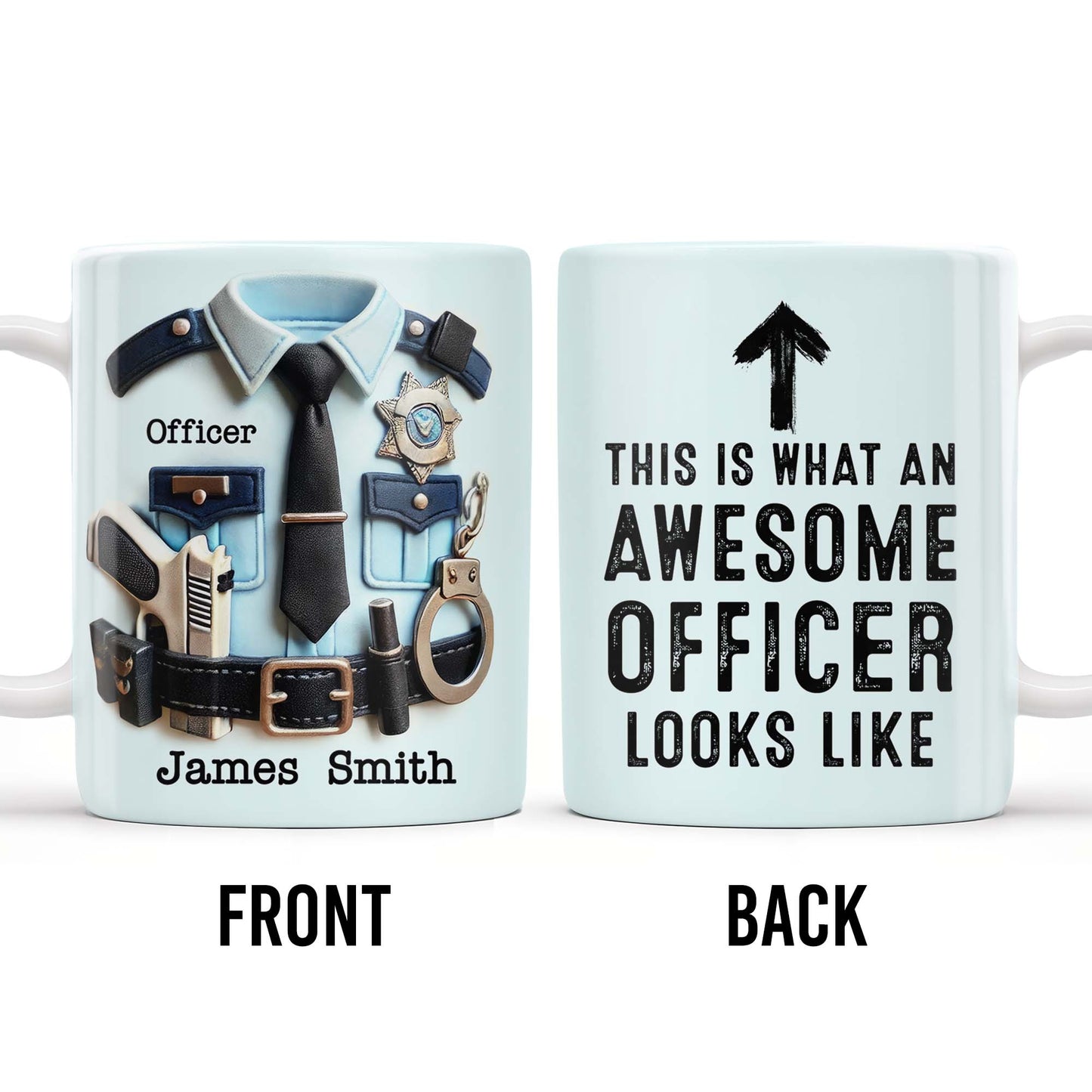 This Is What An Awesome Officer Looks Like - Personalized Custom Coffee Mug