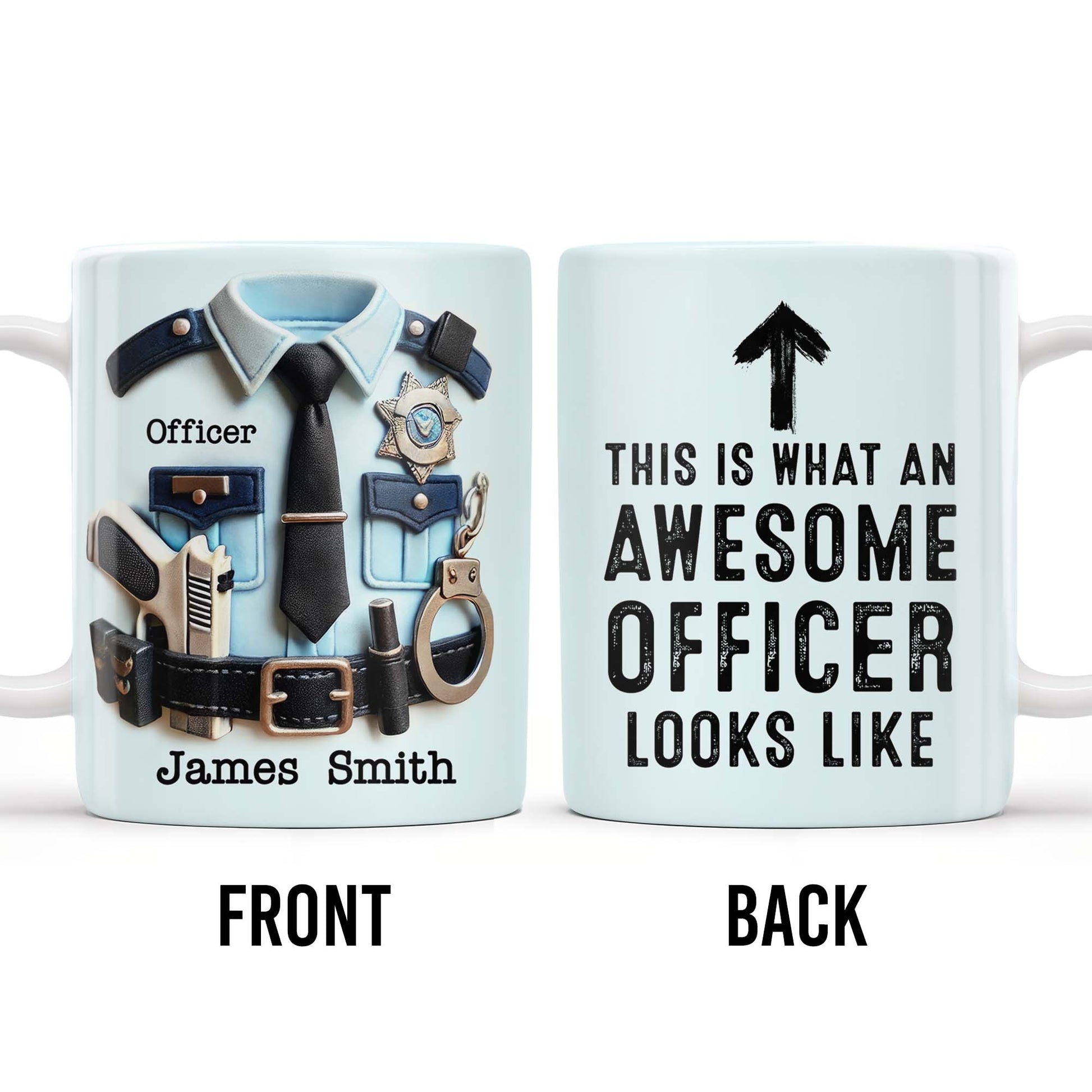 This Is What An Awesome Officer Looks Like - Personalized Custom Coffee Mug