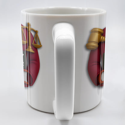 Scales Of Justice Law Mug - Personalized Gift for Lawyer