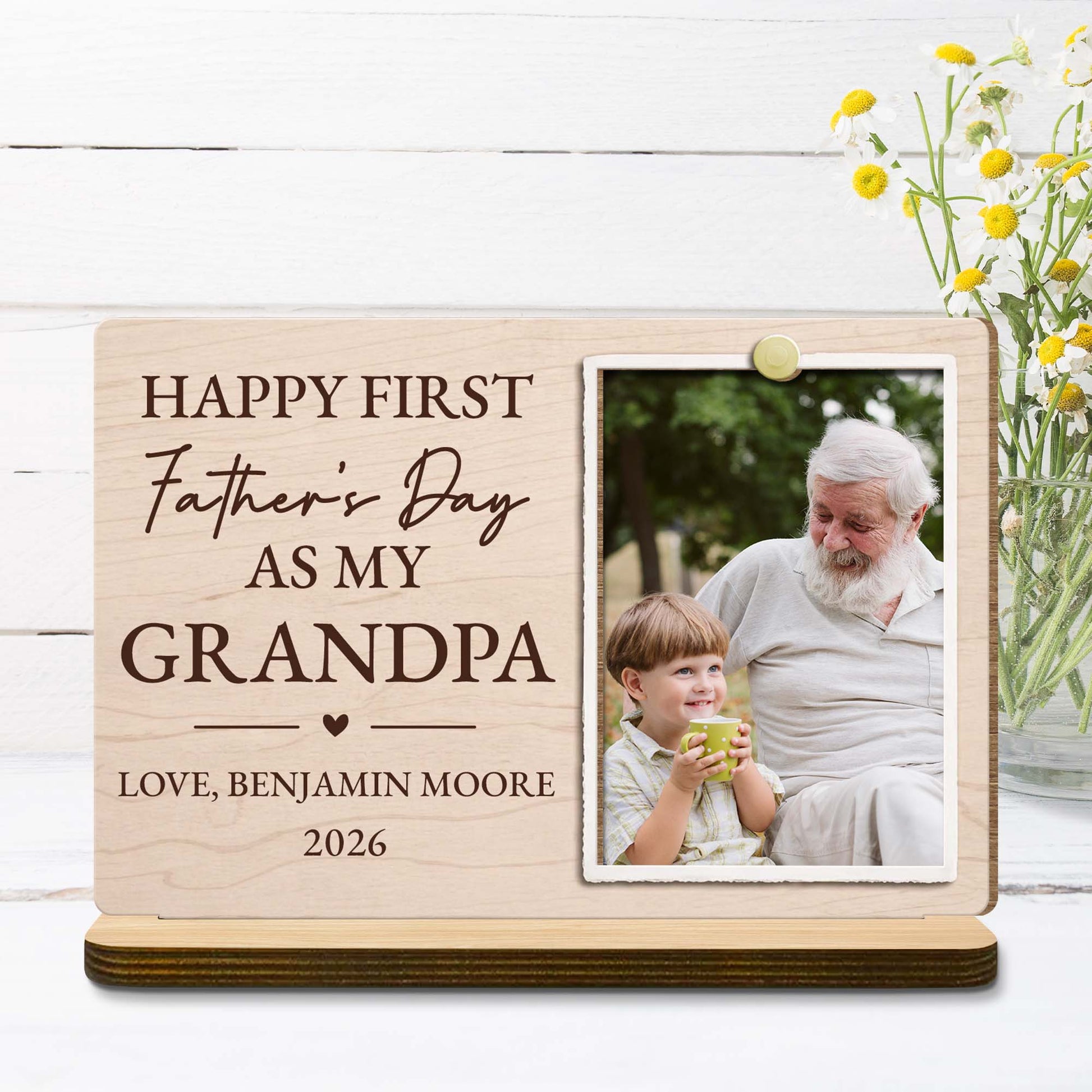 Personalized First Father's Day Grandpa Gift personalization view for Grandpa