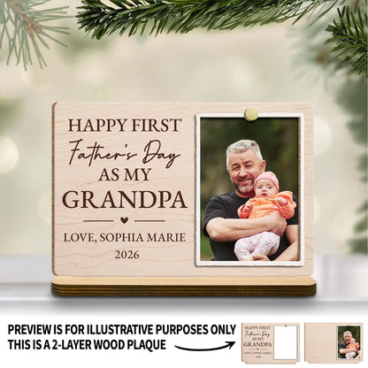 Personalized First Father's Day Grandpa Gift for Grandpa with personalized design details for meaningful gifting image 6