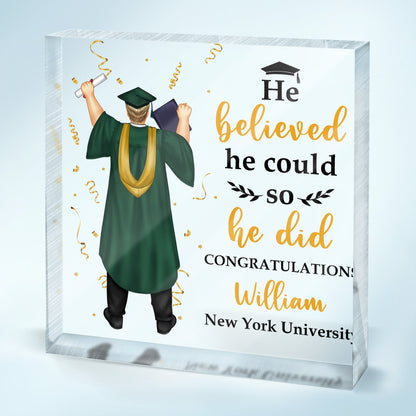 Personalized Graduation Plaque personalization view for Daughter/Granddaughter