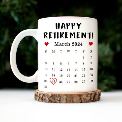 Happy Retirement Personalized Mug - Custom Gift for Retiree