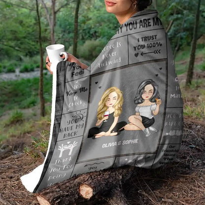 10 REASONS WHY YOU ARE MY BESTIE - Personalized Blanket