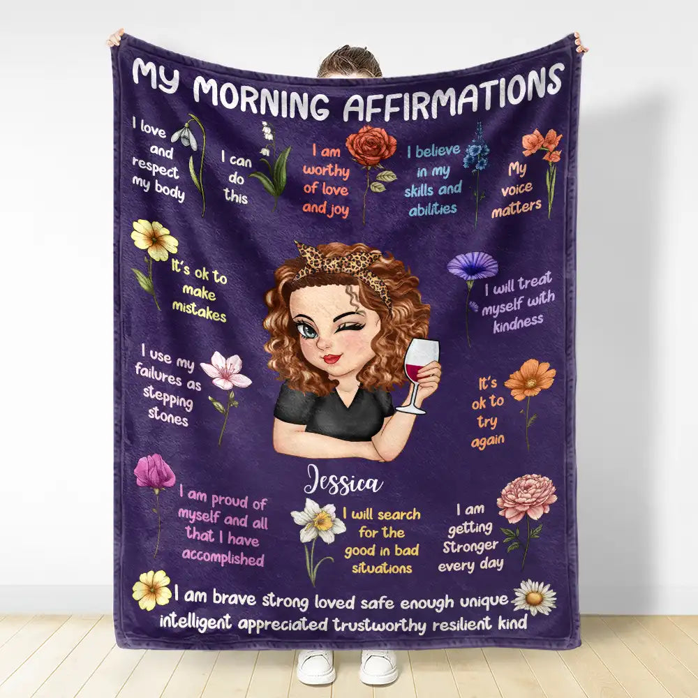 Personalized Morning Affirmations Blanket: Start Your Day with Confidence (and a Cozy Hug)