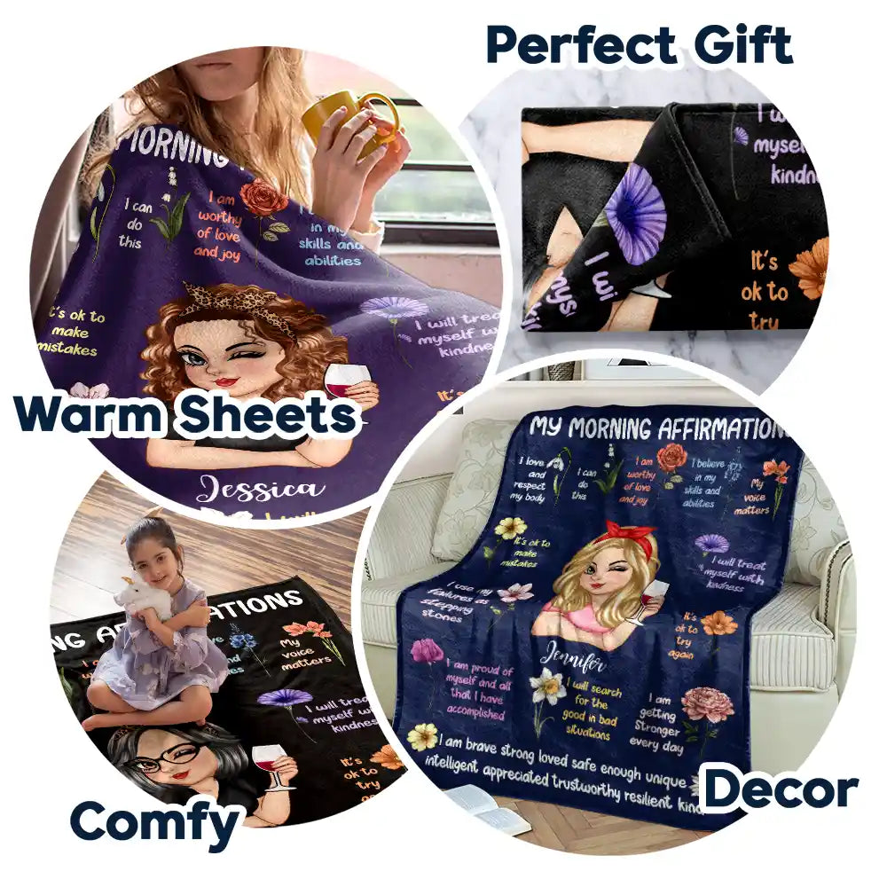 Personalized Morning Affirmations Blanket: Start Your Day with Confidence (and a Cozy Hug)