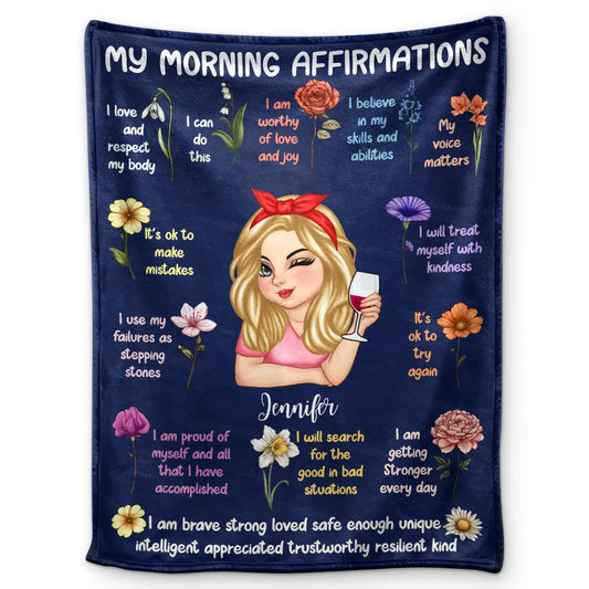 Personalized Morning Affirmations Blanket: Start Your Day with Confidence (and a Cozy Hug)