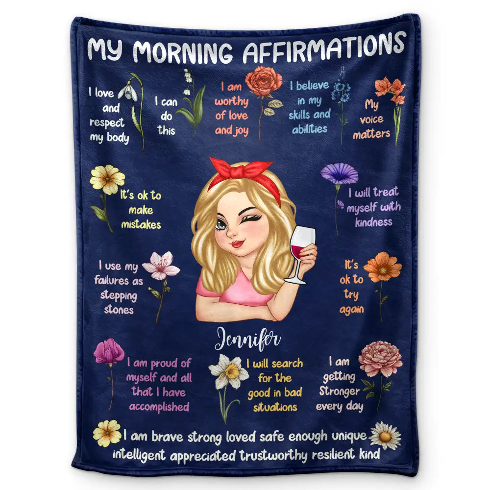 Personalized Morning Affirmations Blanket: Start Your Day with Confidence (and a Cozy Hug)
