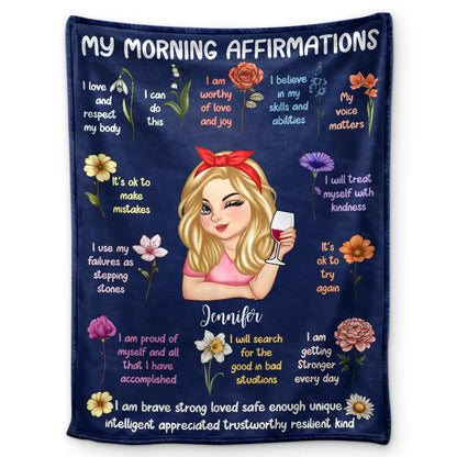 Personalized Morning Affirmations Blanket: Start Your Day with Confidence (and a Cozy Hug)