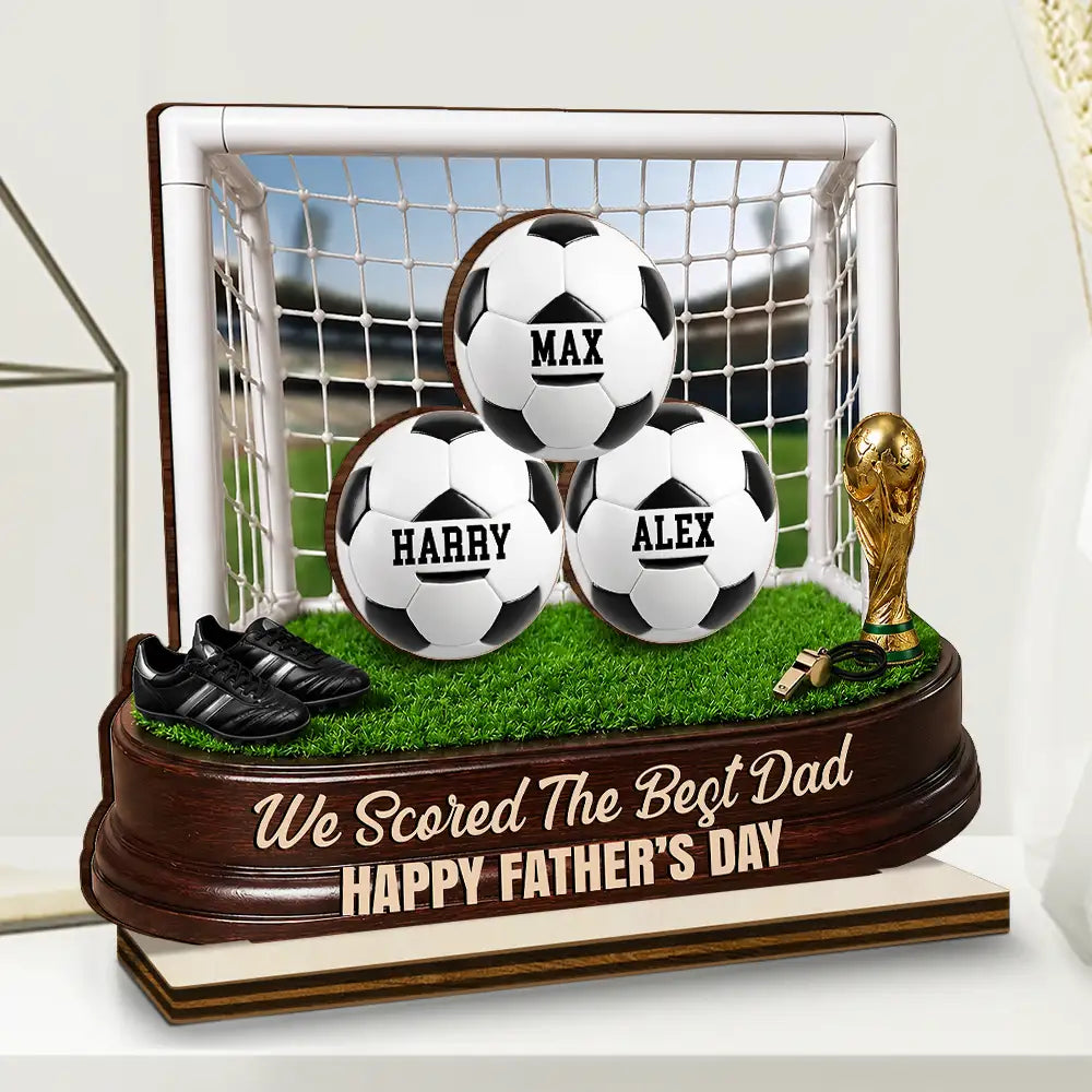 Personalized Soccer Dad Plaque personalization view for Dad