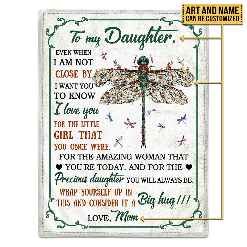 Personalized Floral Garden Blanket - “Even When Apart, My Love Blooms For You” - Gift for Daughter, Granddaughter, Niece