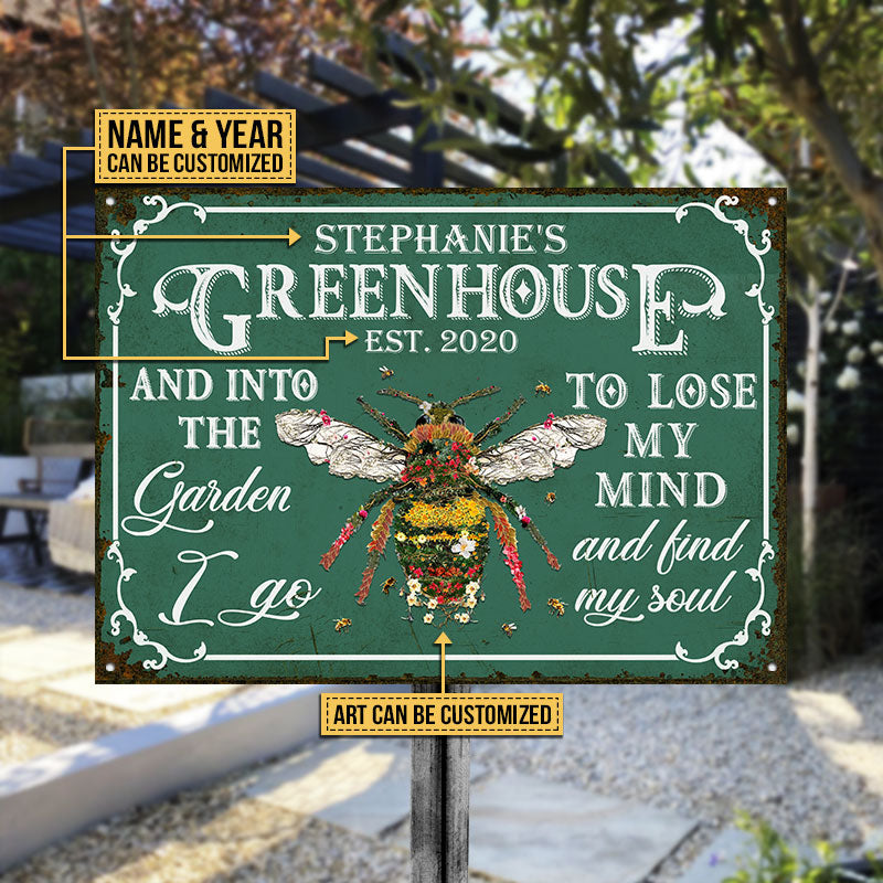 Custom Garden Metal Sign personalization view for Mom