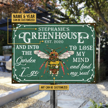 Custom Garden Metal Sign personalization view for Mom