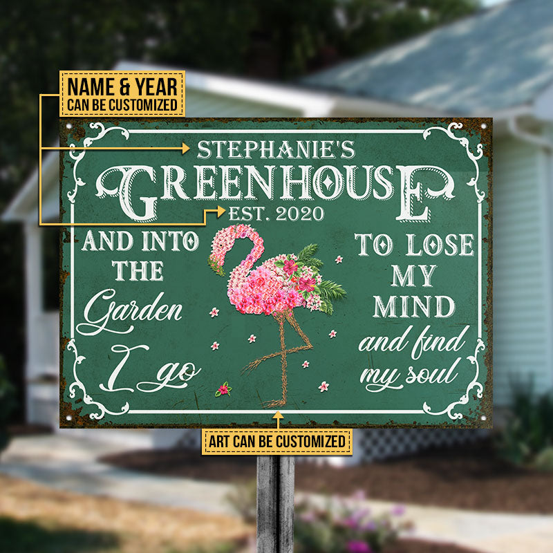 Metal Sign material and size view - Custom Garden Metal Sign