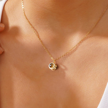 Custom Photo Projection Necklace for Mom, Grandma, Daughter - Keepsake Gift