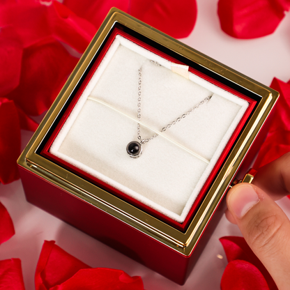 Custom Photo Projection Necklace for Mom, Grandma, Daughter - Keepsake Gift