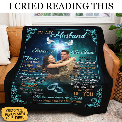 To My Husband Blanket – A Heavenly Reminder of Eternal Love