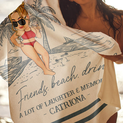 Girls Trip Summer - Personalized Beach Towel