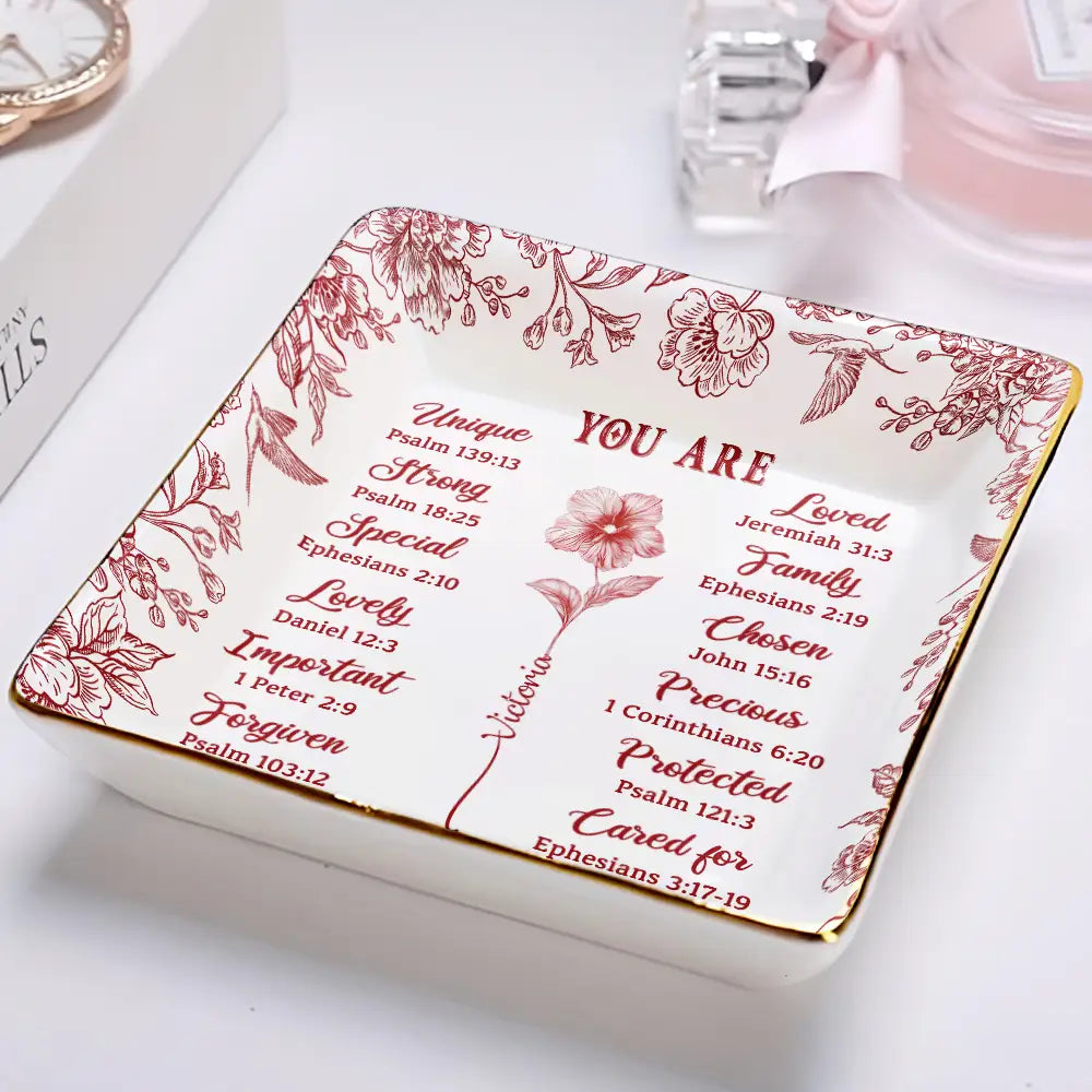 Personalized Christian Ring Dish personalization view for Mom